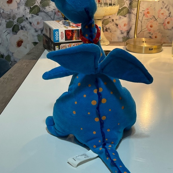 Disney Store Doc McStuffins STUFFY 15” Plush Talking Blue Dragon-Heart Lights Up - Picture 3 of 4